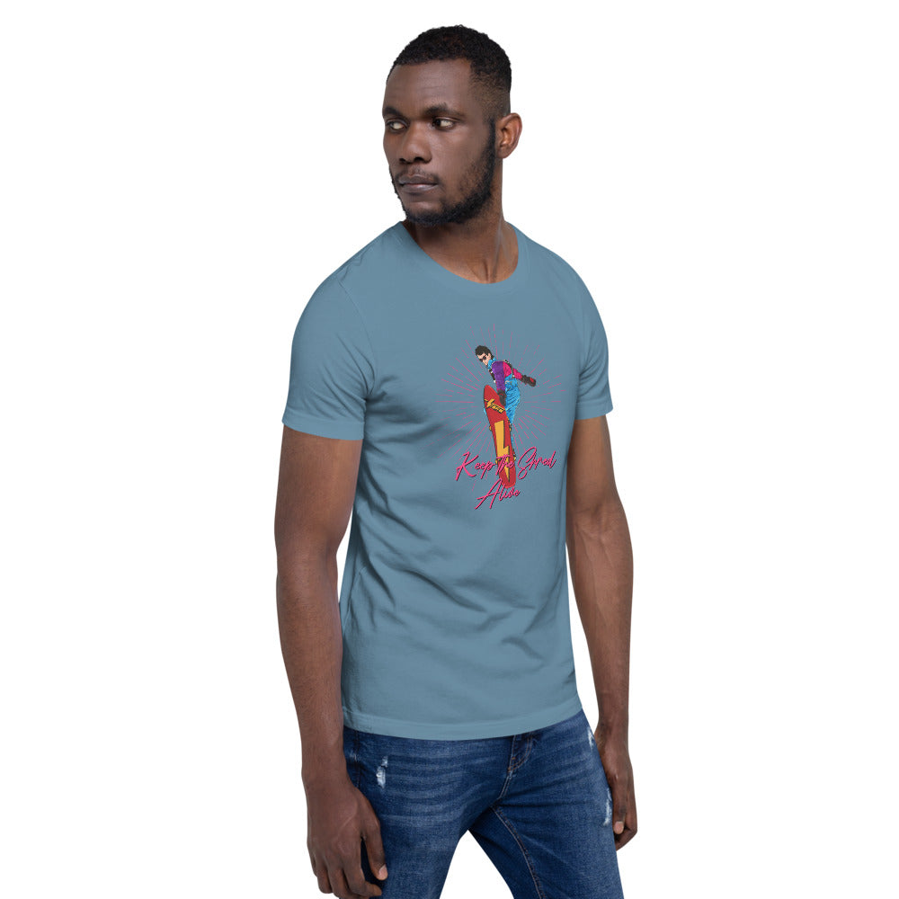 Keep The Shred Alive, Snowboarding Short-Sleeve Unisex T-Shirt - Powderaddicts