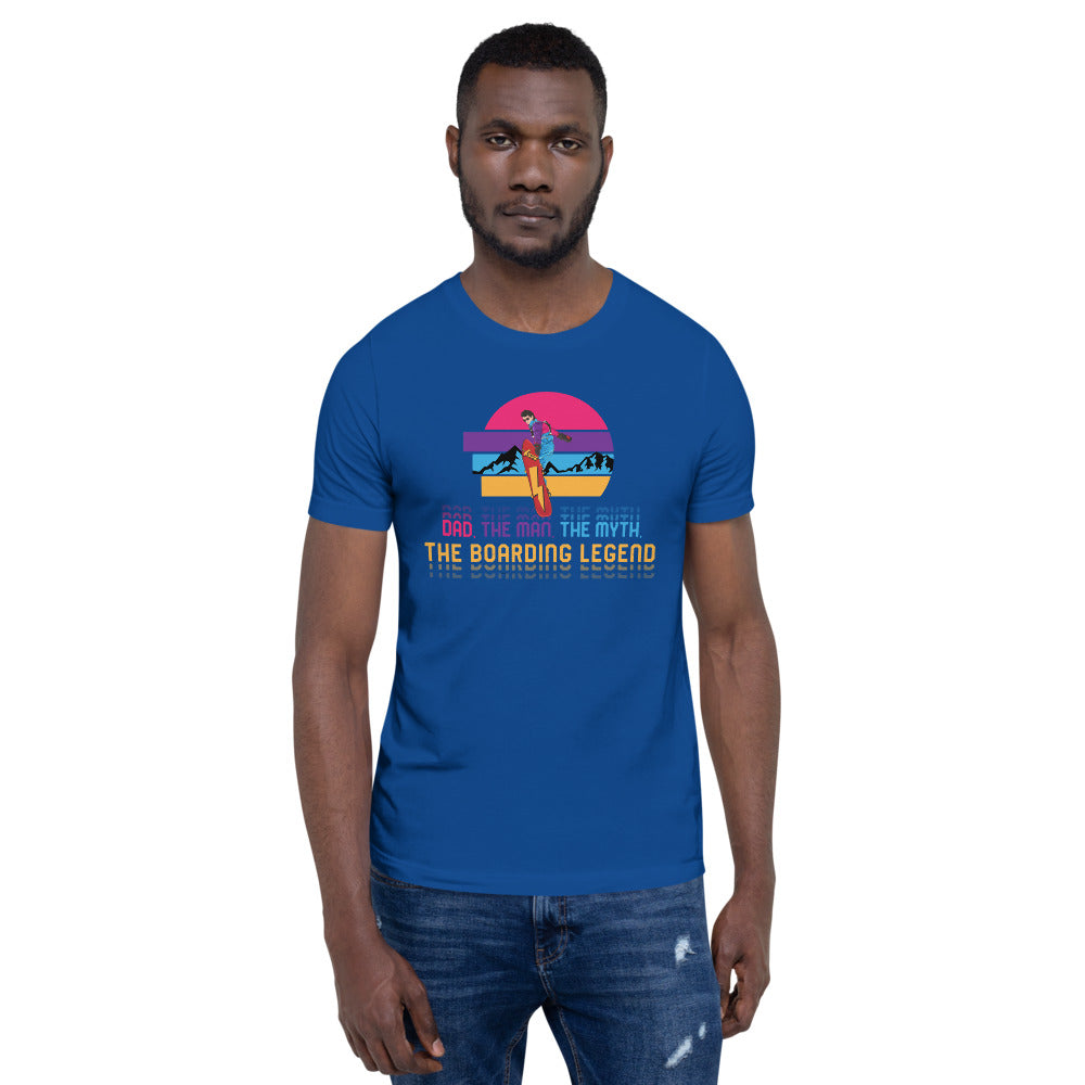 Dad, The Man, The Myth, The Boarding Legend T-Shirt - Powderaddicts