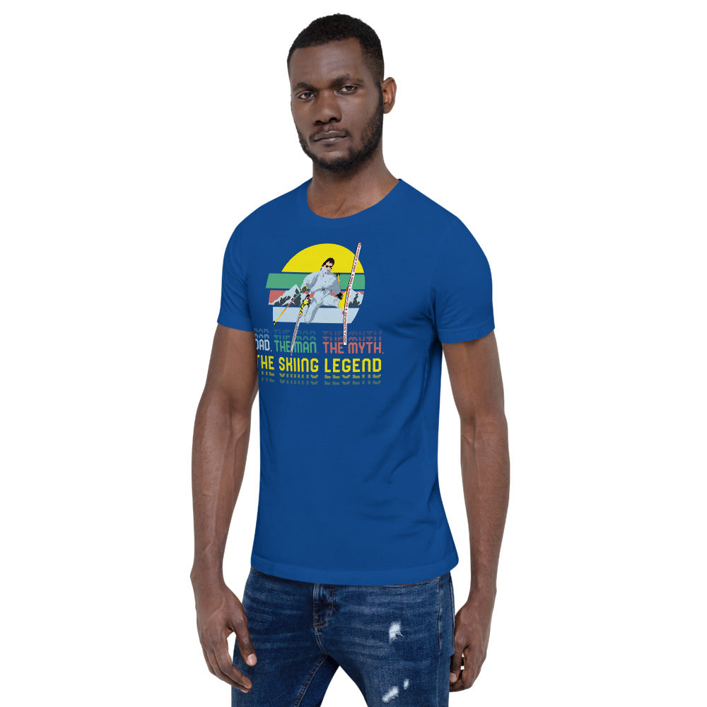 Dad, The Man, The Myth, The Skiing Legend T-Shirt - Powderaddicts