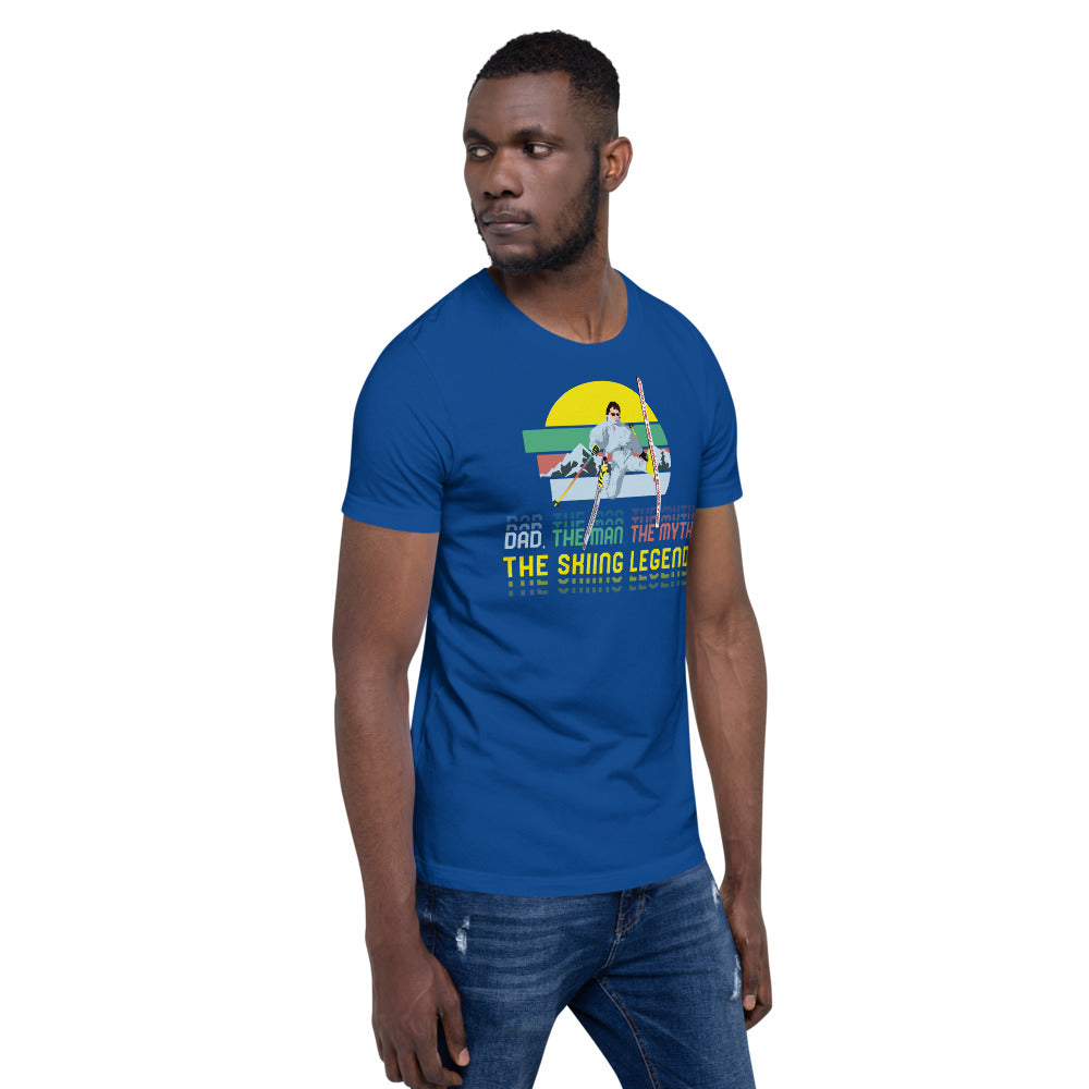 Dad, The Man, The Myth, The Skiing Legend T-Shirt - Powderaddicts