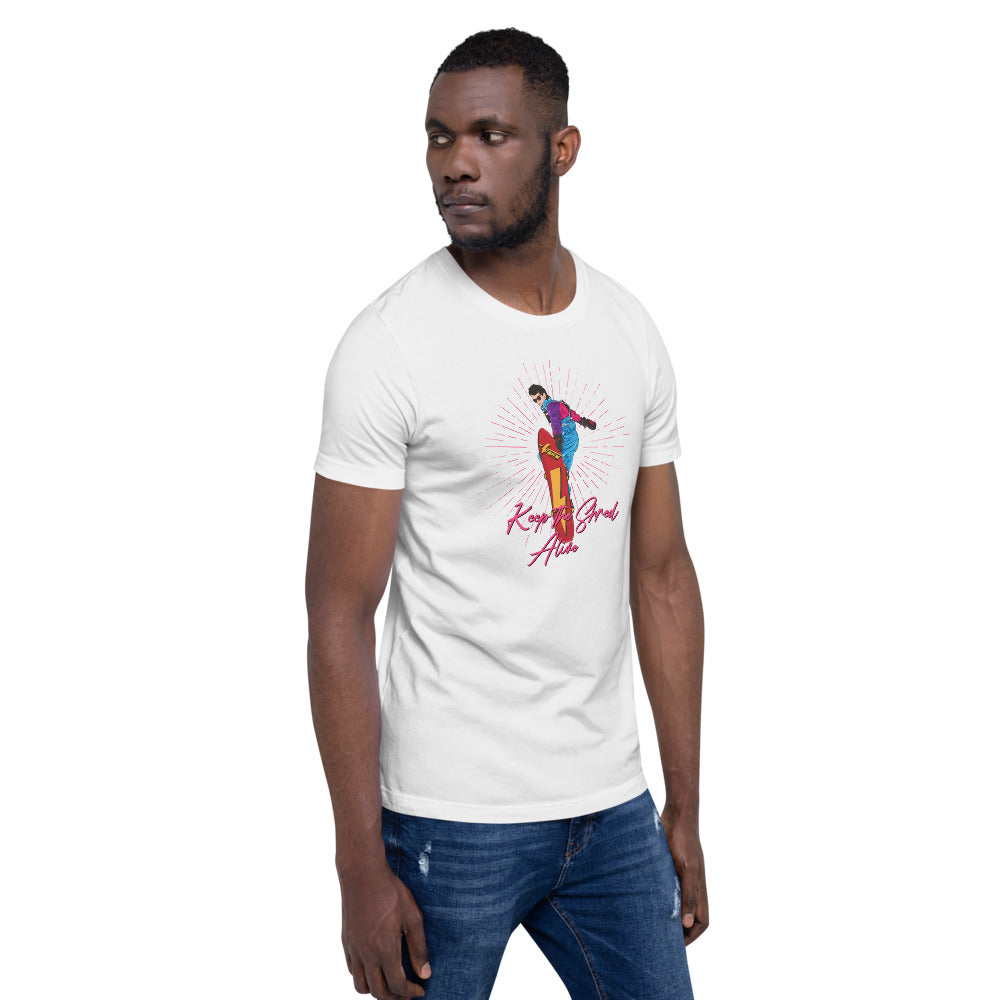 Keep The Shred Alive, Snowboarding Short-Sleeve Unisex T-Shirt - Powderaddicts