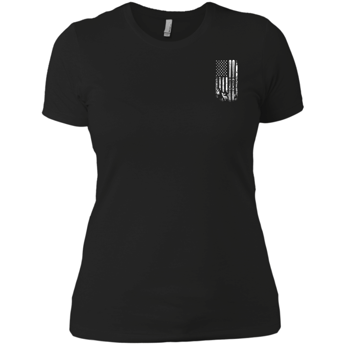 USA Ski Flag Ladies Tees - Powderaddicts