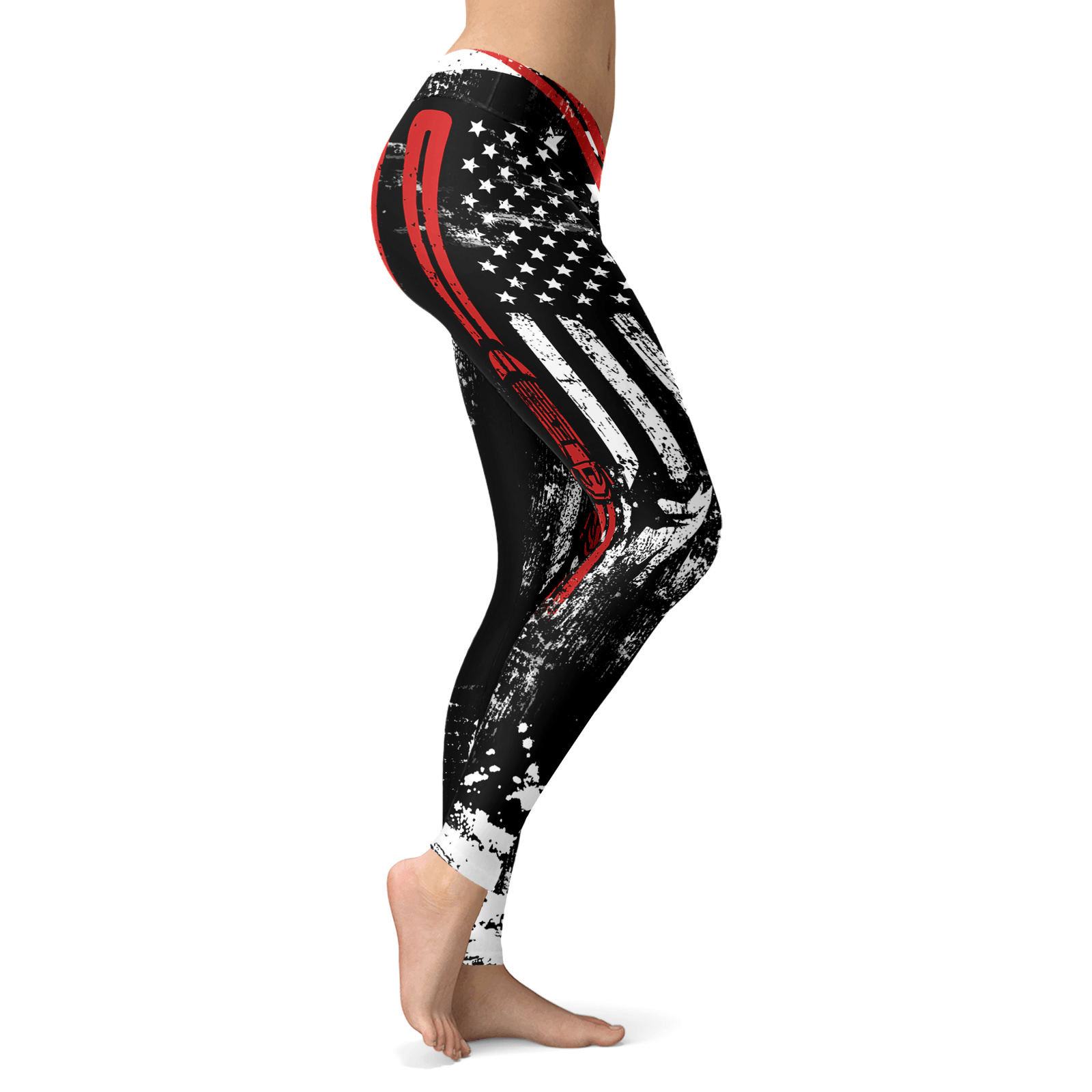 USA Ski Flag Leggings - Powderaddicts
