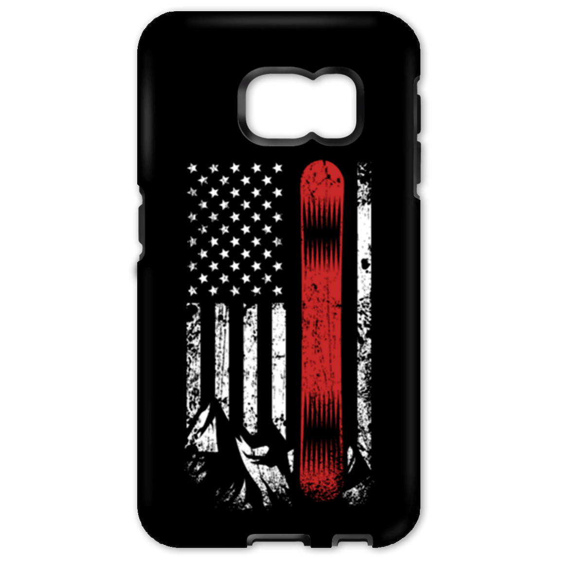 USA Snowboard Flag Phone Cases - Powderaddicts