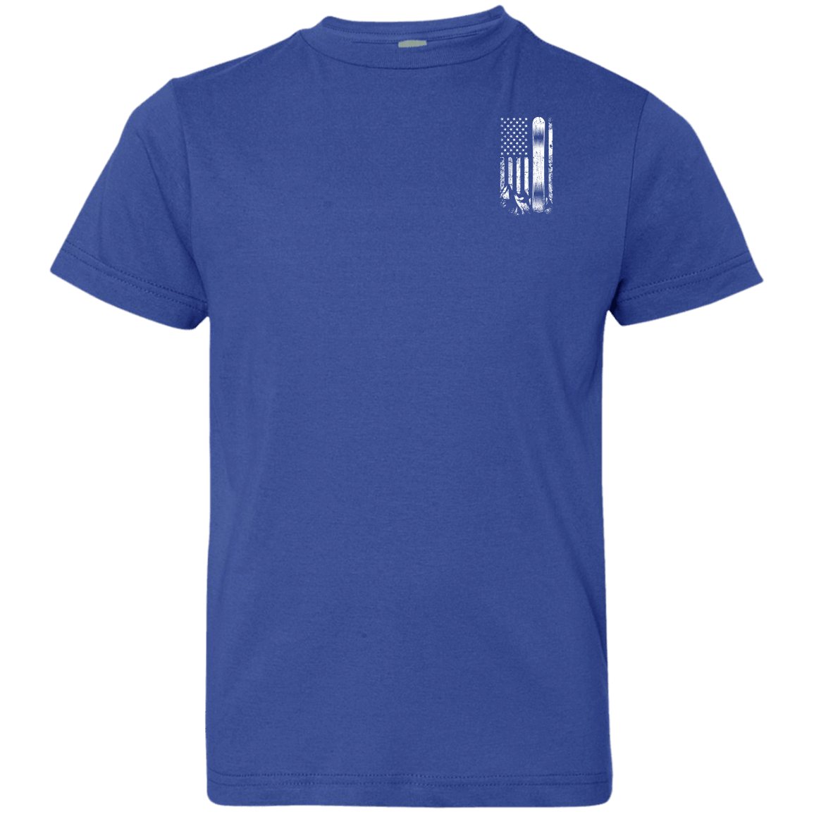 USA Snowboard Flag Youth Tees - Powderaddicts