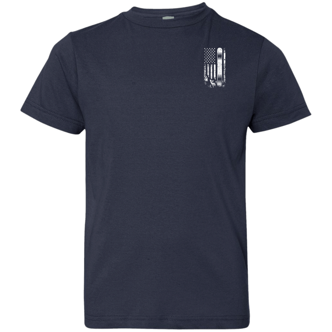 USA Snowboard Flag Youth Tees - Powderaddicts