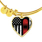 USA Snowboard Pendant Bangle - Powderaddicts
