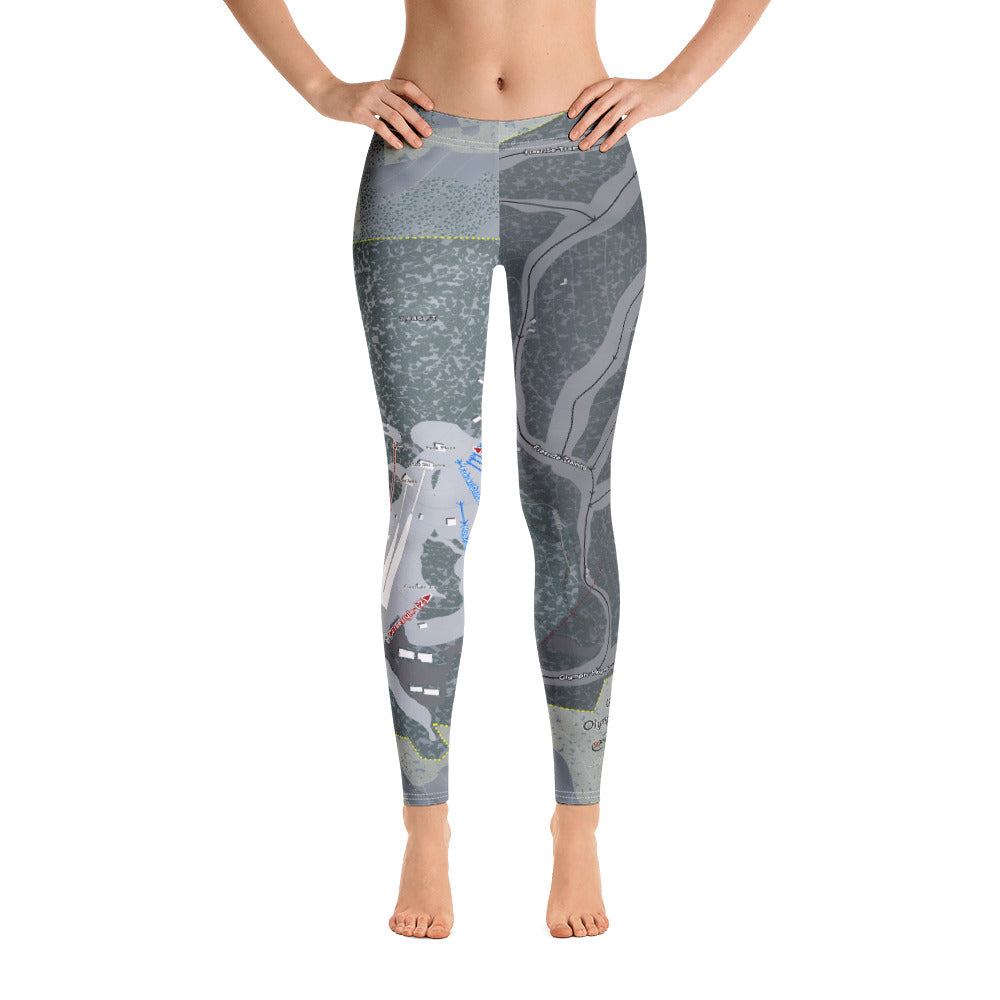 Utah Olympic Park, Utah Ski Trail Map Women's Base Layer Bottom - Powderaddicts