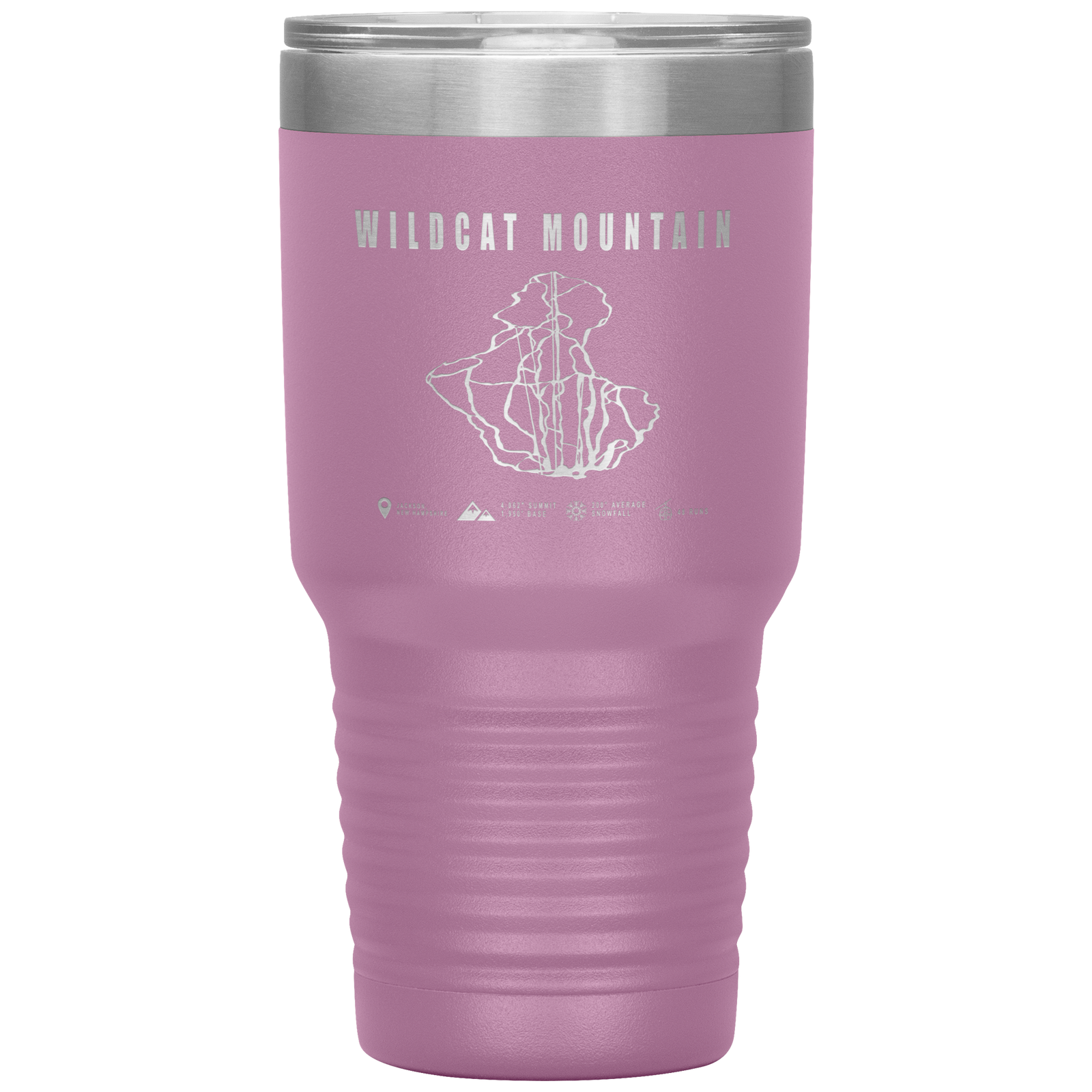 Wildcat Mountain, New Hampshire Ski Trail Map 30oz Tumbler - Powderaddicts