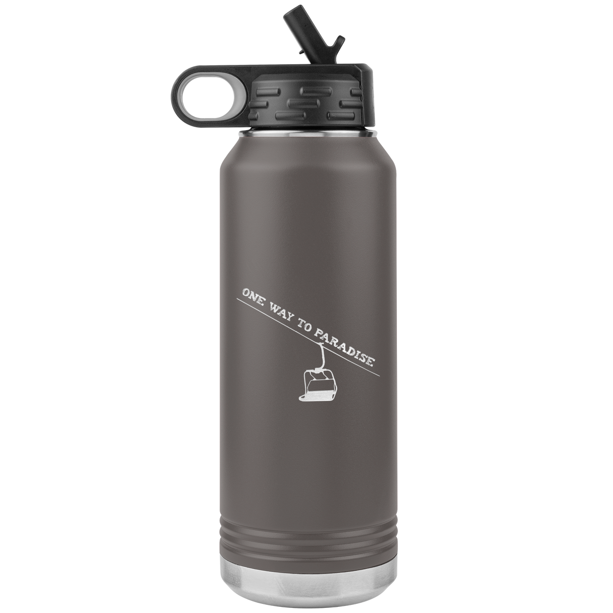 One Way To Paradise 32oz Water Bottle Tumbler - Powderaddicts