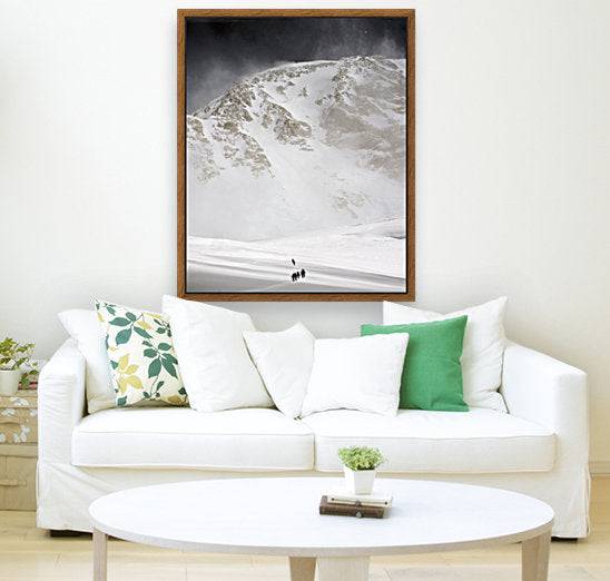 View Of Climbers Traversing - Powderaddicts