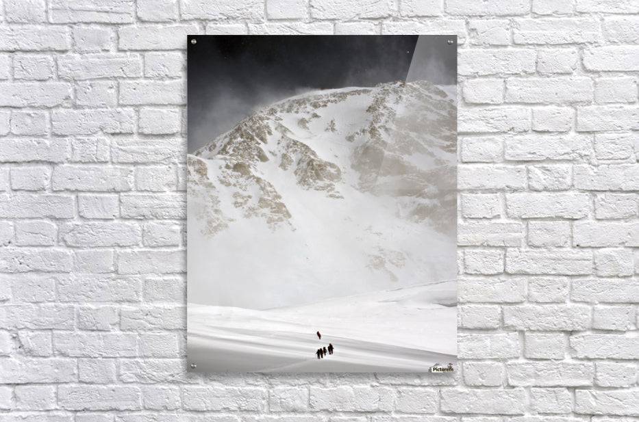 View Of Climbers Traversing - Powderaddicts