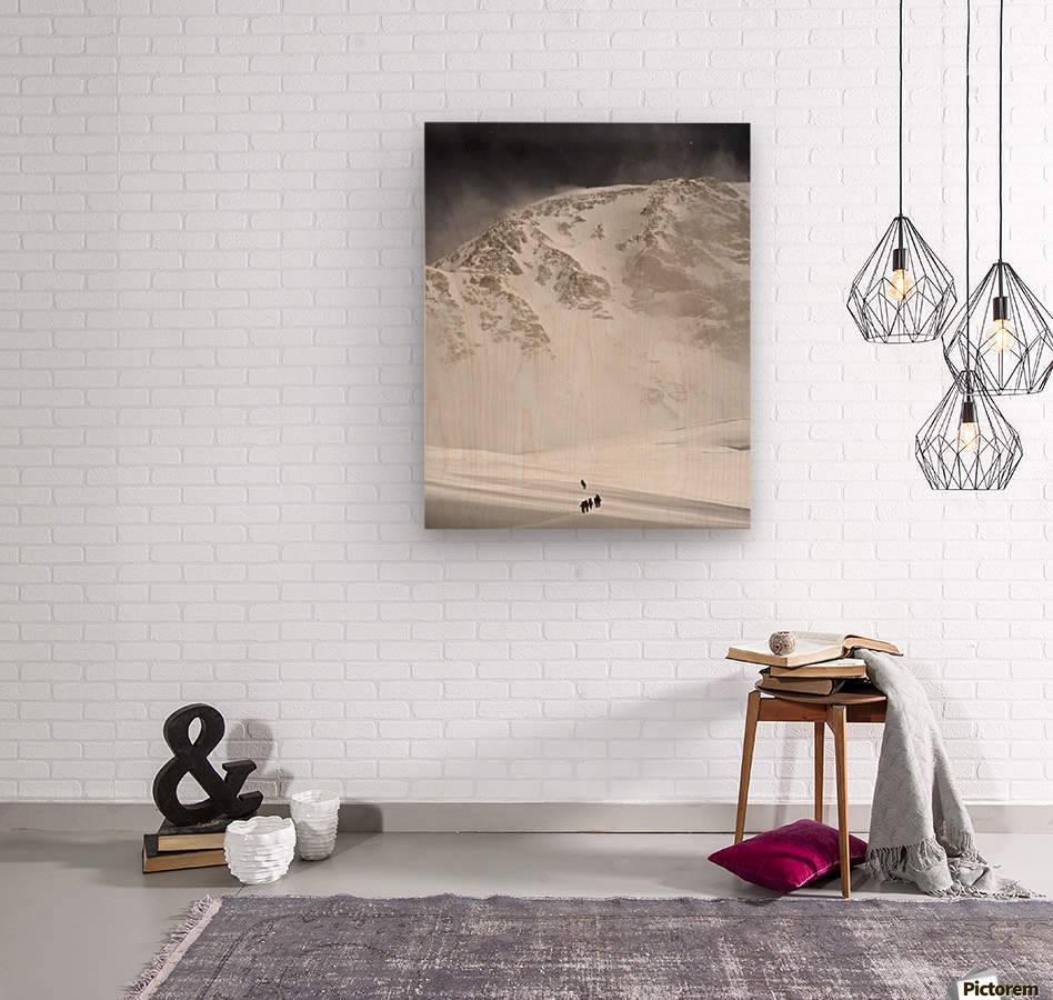 View Of Climbers Traversing - Powderaddicts