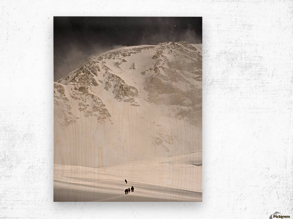 View Of Climbers Traversing - Powderaddicts