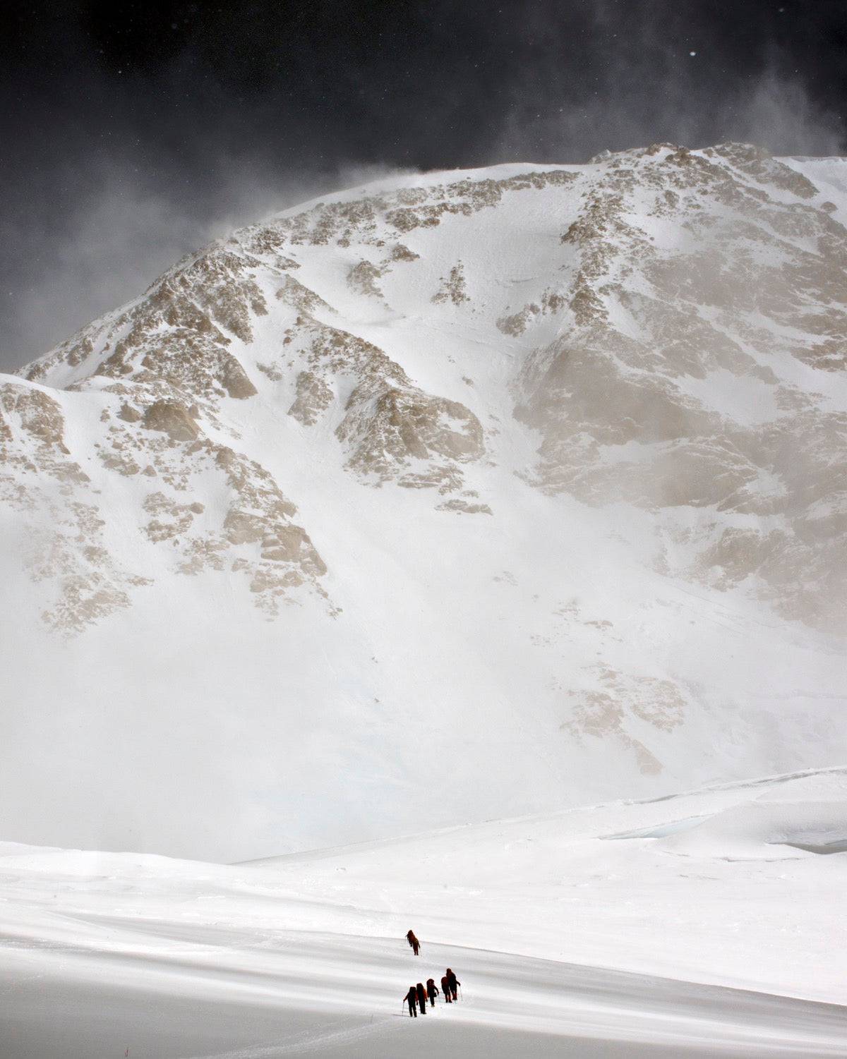 View Of Climbers Traversing - Powderaddicts