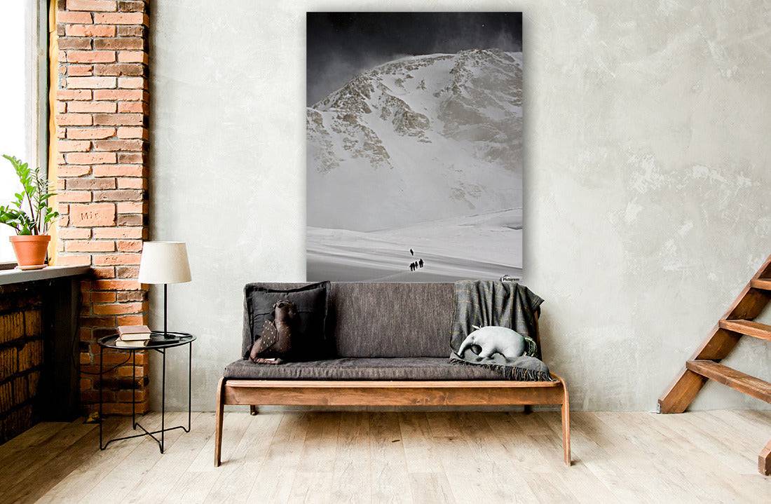 View Of Climbers Traversing - Powderaddicts