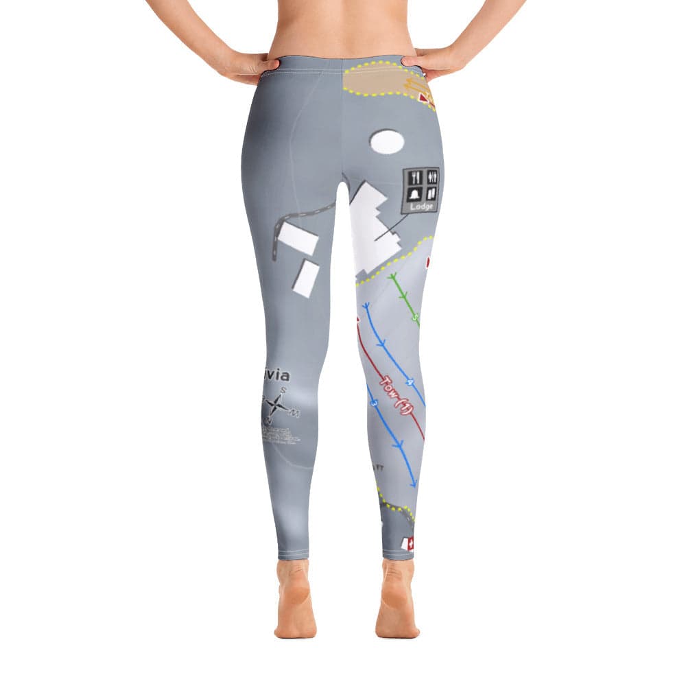 Villa Olivia, Illinois Ski Trail Map Women's Base Layer Bottom