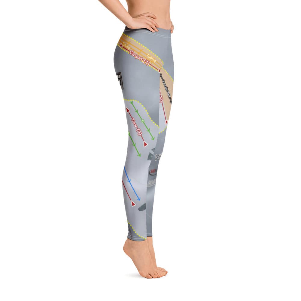 Villa Olivia, Illinois Ski Trail Map Women's Base Layer Bottom - Powderaddicts