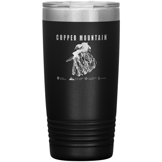 Copper Mountain Colorado Ski Trail Map 20oz Tumbler - Powderaddicts