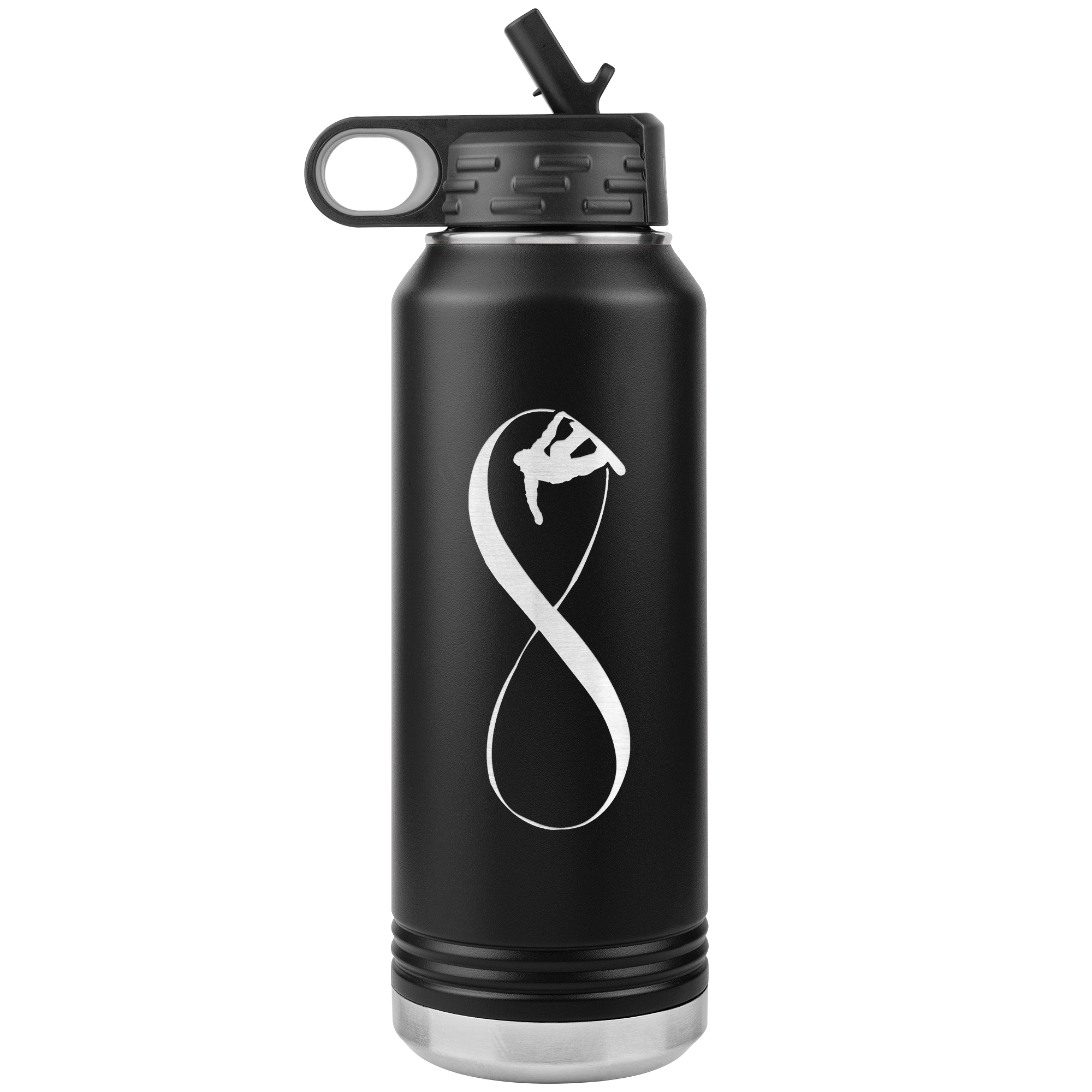 Infinity Snowboard 32oz Water Bottle Tumbler - Powderaddicts