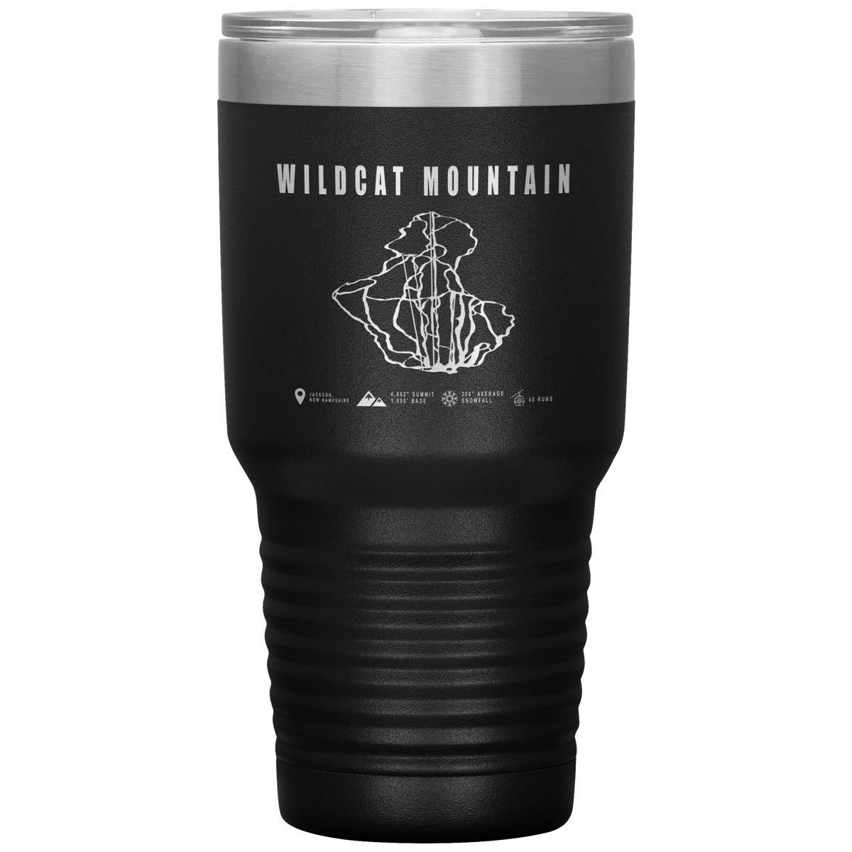 Wildcat Mountain, New Hampshire Ski Trail Map 30oz Tumbler
