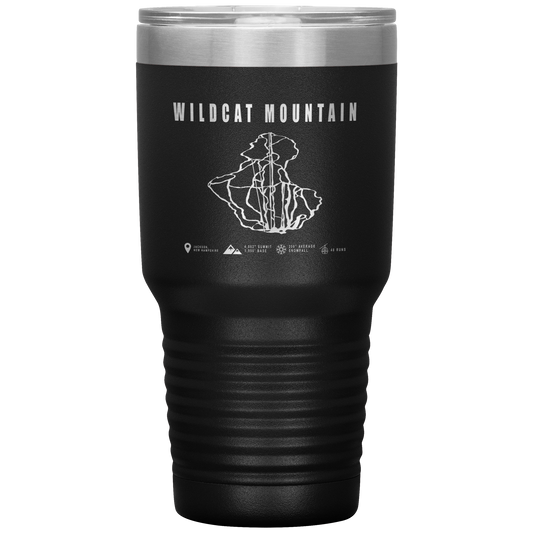 Wildcat Mountain, New Hampshire Ski Trail Map 30oz Tumbler - Powderaddicts
