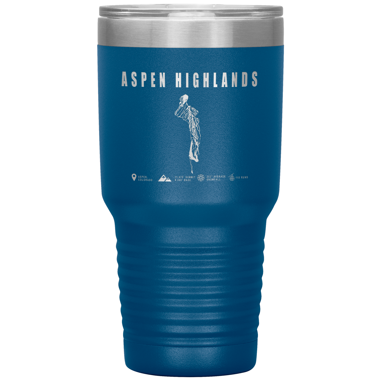 Aspen Highlands, Colorado Ski Resort 30oz Tumbler - Powderaddicts