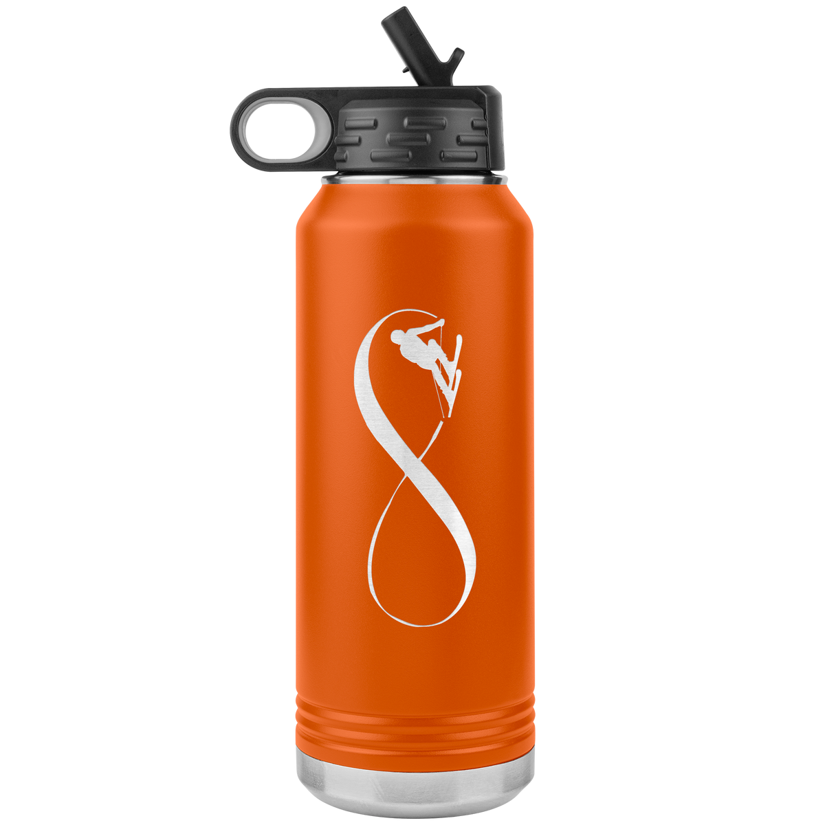Infinity Skiing 32oz Water Bottle Tumbler - Powderaddicts