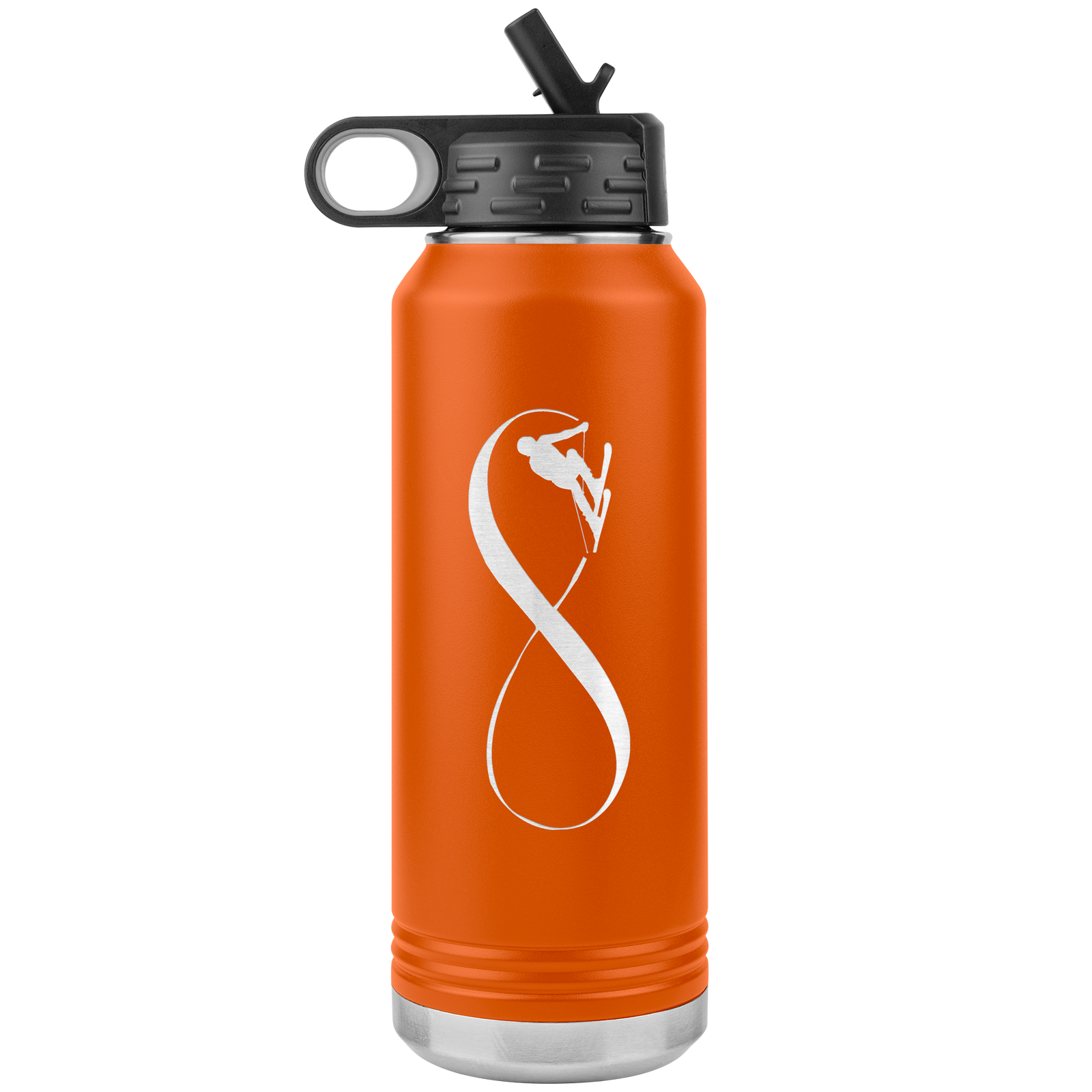 Infinity Skiing 32oz Water Bottle Tumbler - Powderaddicts