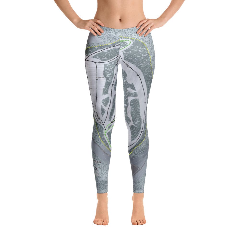 Warner Canyon, Oregon Ski Trail Map Women's Base Layer Bottom - Powderaddicts