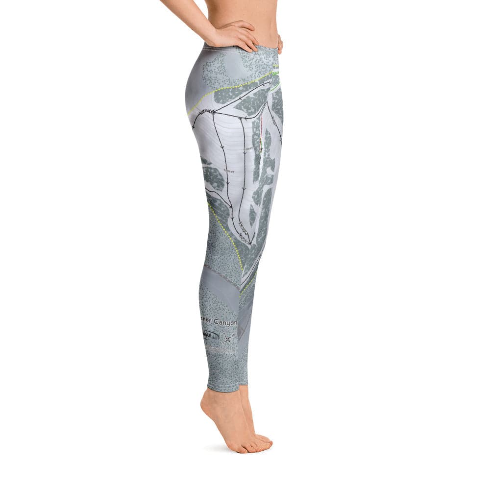 Warner Canyon, Oregon Ski Trail Map Women's Base Layer Bottom - Powderaddicts