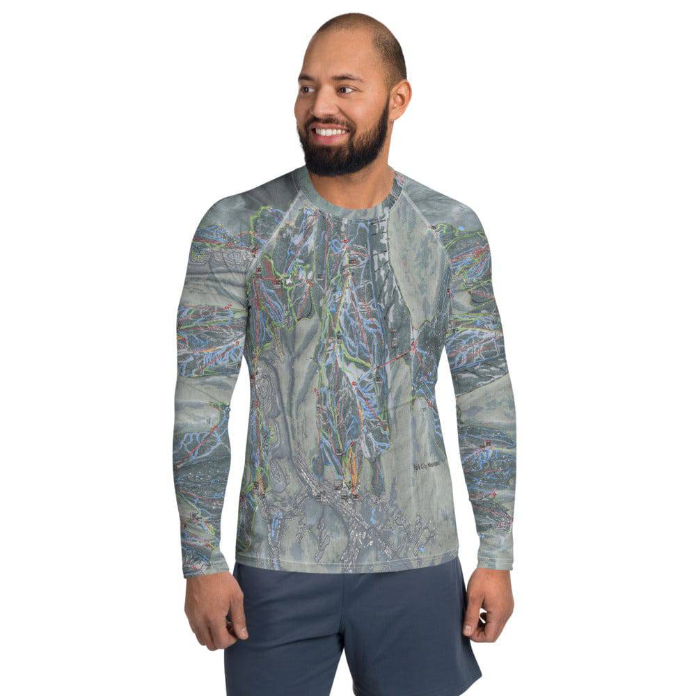 Wasatch Back, Utah Ski Trail Map Men's Base Layers