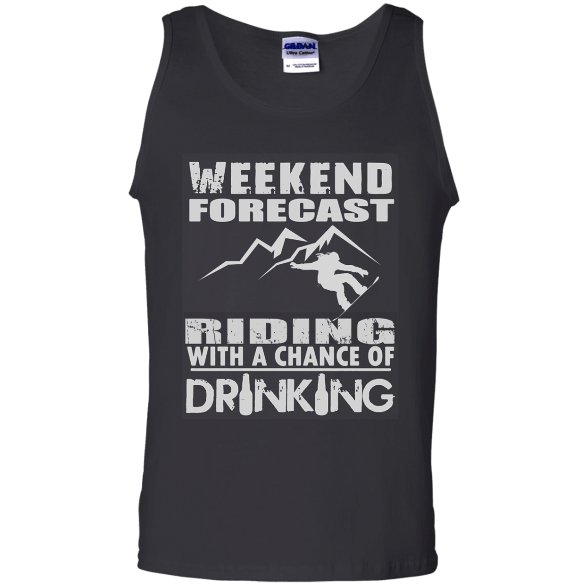 Weekened Forecast - Riding With A Chance Of Drinking Tank Tops - Powderaddicts