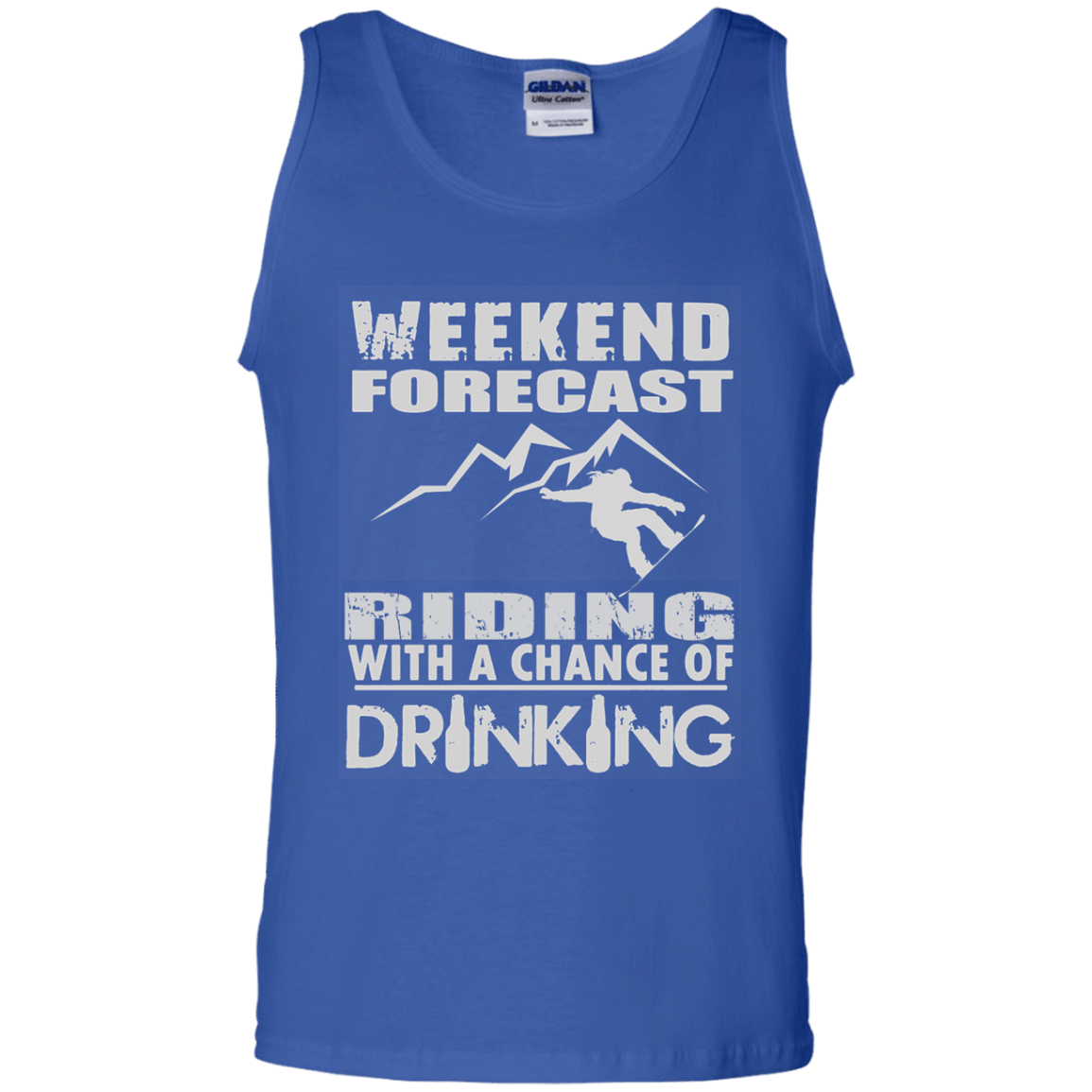 Weekened Forecast - Riding With A Chance Of Drinking Tank Tops - Powderaddicts
