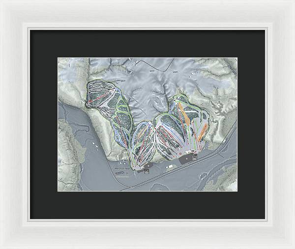 Welch Village Ski Trail Map - Framed Print - Powderaddicts