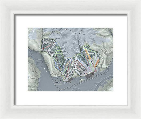Welch Village Ski Trail Map - Framed Print - Powderaddicts