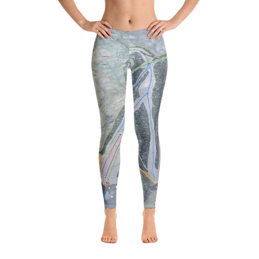 West Mountain, New York Ski Trail Map Women's Base Layer Bottom - Powderaddicts