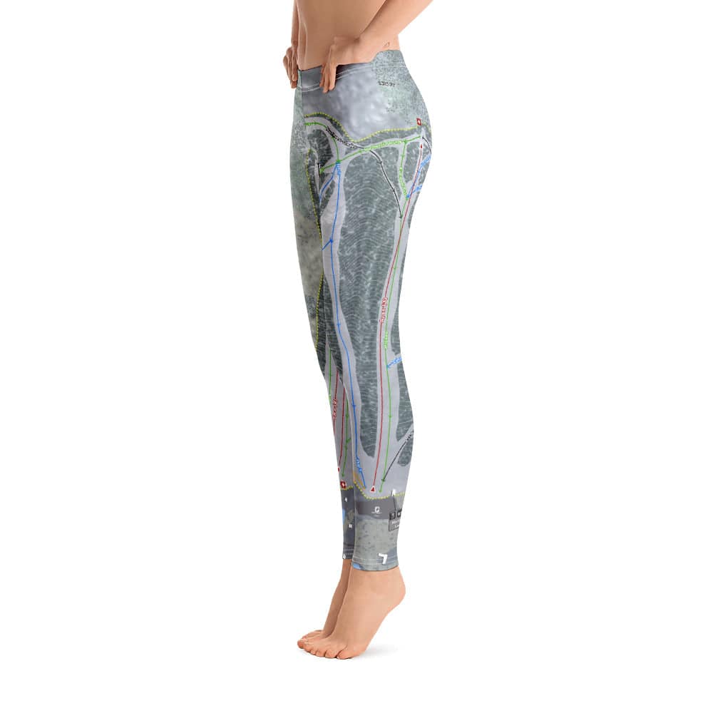 West Mountain, New York Ski Trail Map Women's Base Layer Bottom - Powderaddicts