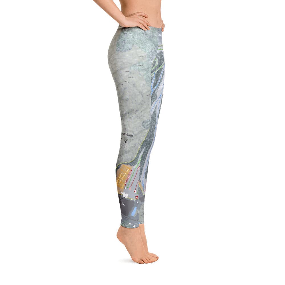 West Mountain, New York Ski Trail Map Women's Base Layer Bottom - Powderaddicts