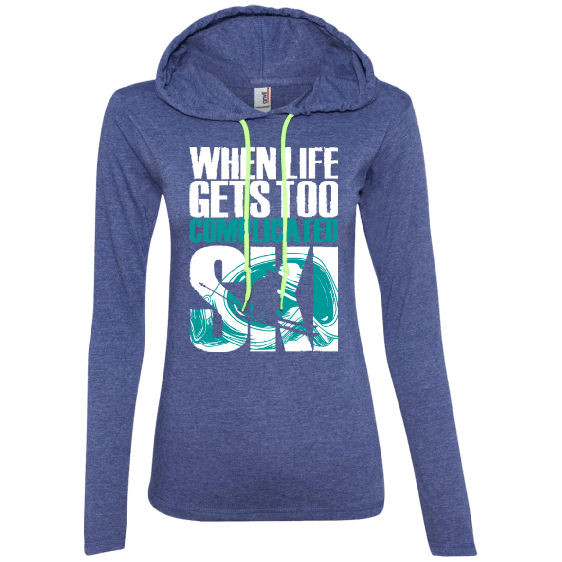 When Life Gets Too Complicated Ski Hoodies - Powderaddicts