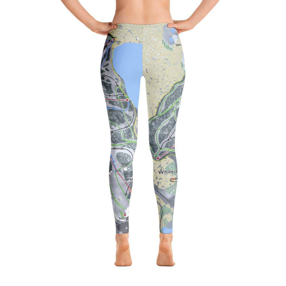 Whitecap Mountains, Wisconsin Ski Trail Map Women's Base Layer Bottom