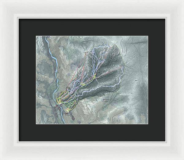 Whiteface Ski Trail Map - Framed Print - Powderaddicts