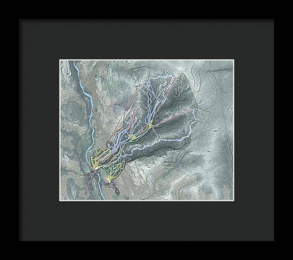 Whiteface Ski Trail Map - Framed Print - Powderaddicts