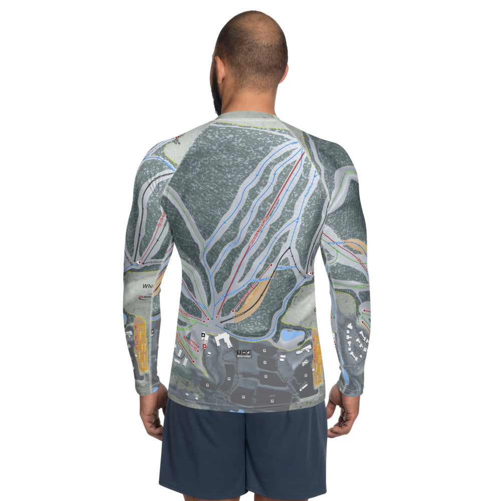Whitetail, Pennsylvania Ski Trail Map Men's Base Layer Top - Powderaddicts