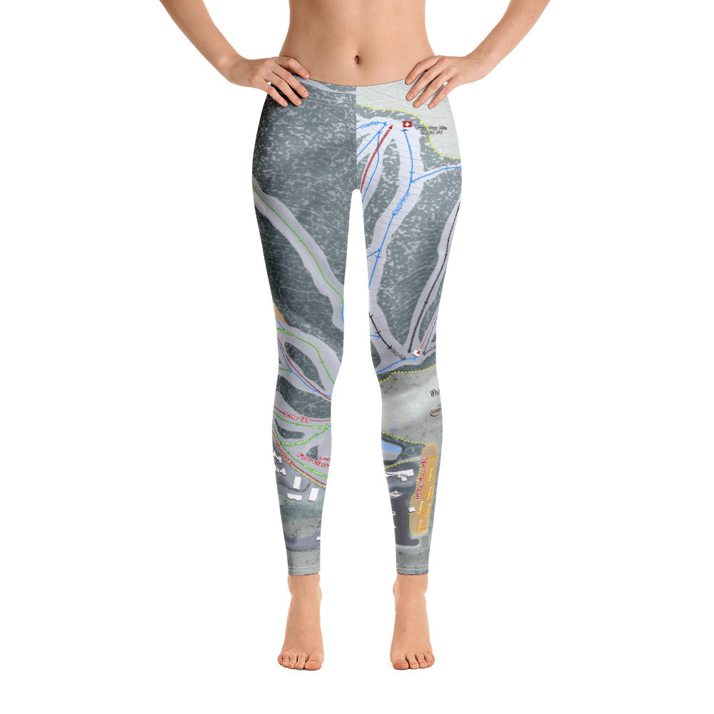 Whitetail, Pennsylvania Ski Trail Map Women's Base Layer Bottom - Powderaddicts