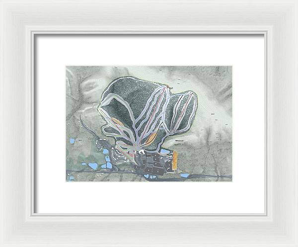 Whitetail Ski Trail Map - Framed Print - Powderaddicts