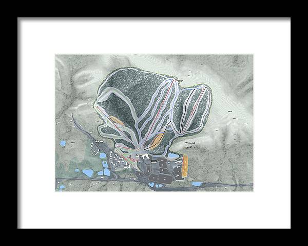 Whitetail Ski Trail Map - Framed Print - Powderaddicts