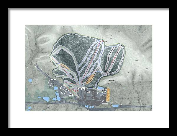 Whitetail Ski Trail Map - Framed Print - Powderaddicts