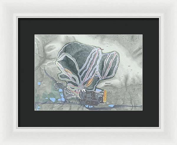 Whitetail Ski Trail Map - Framed Print - Powderaddicts