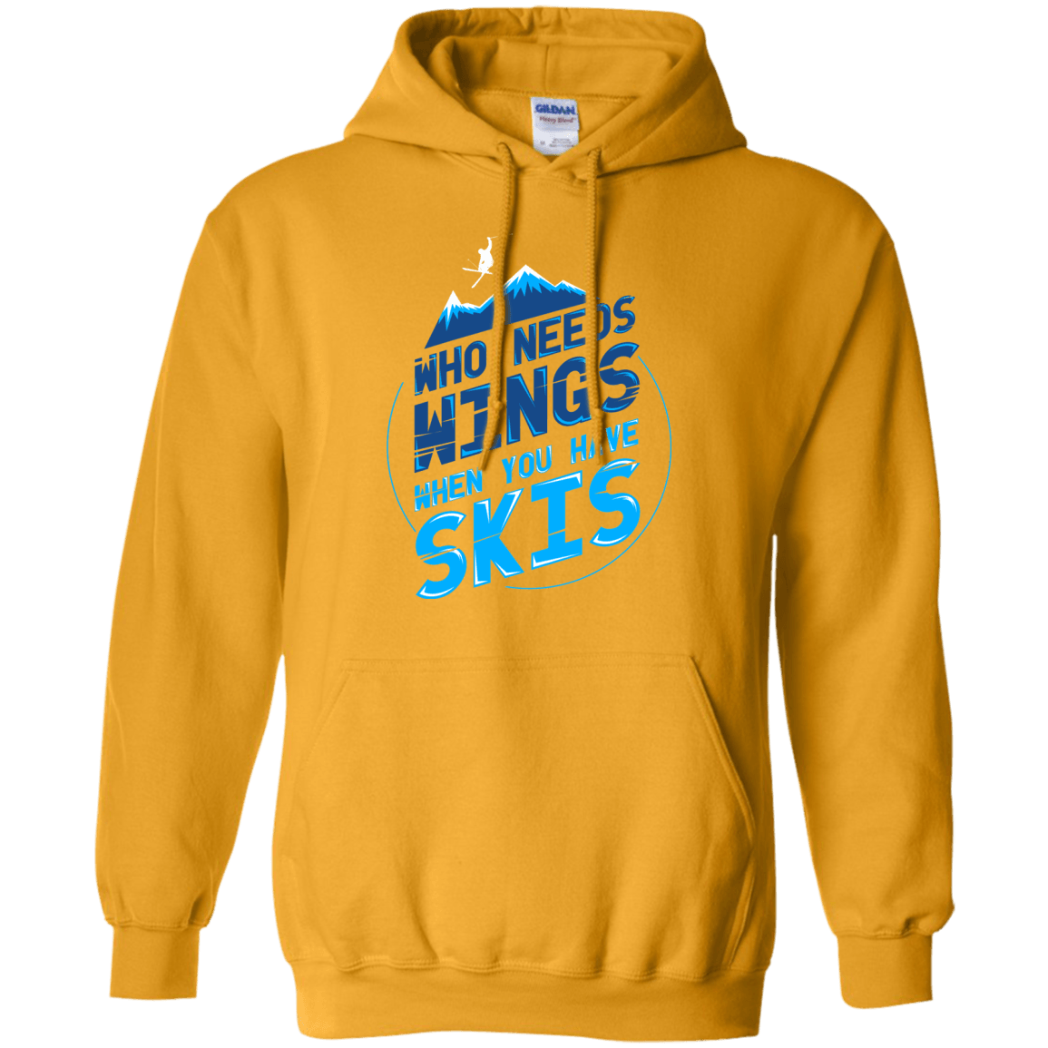Who Needs Wings When You Have Skis Hoodies - Powderaddicts